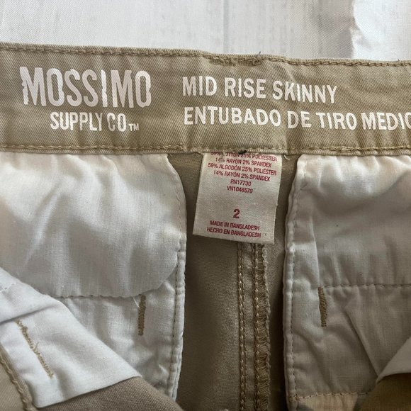 Mossimo Mid Rise Skinny Khaki Jeans - Picture 8 of 8